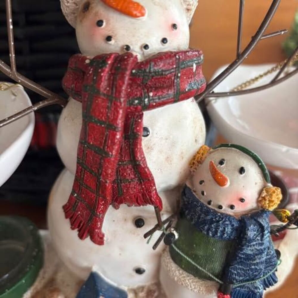 Yankee Candle Snowman Hanging Tart Warmer Christmas Winter Scented Tea lights - Picture 3 of 3